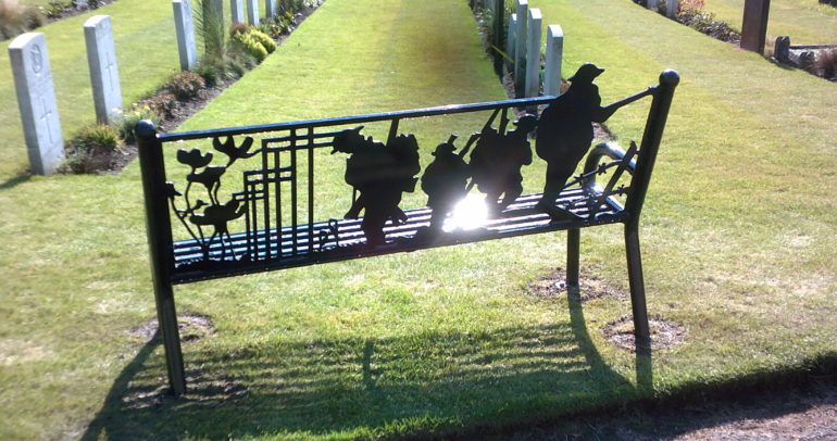 Image for the news article titled World War I Memorial Bench installed at St James Cemetery