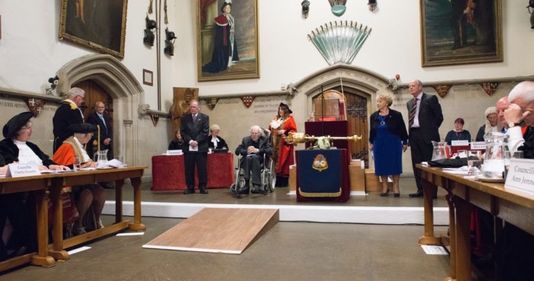Image for the news article titled New Mayor, Deputy Mayor and Honorary Freemen take Oaths of Office