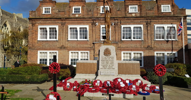 Image for the news article titled Remembrance Sunday Service and Parade  Dover War Memorial,  Sunday 10 November 2019