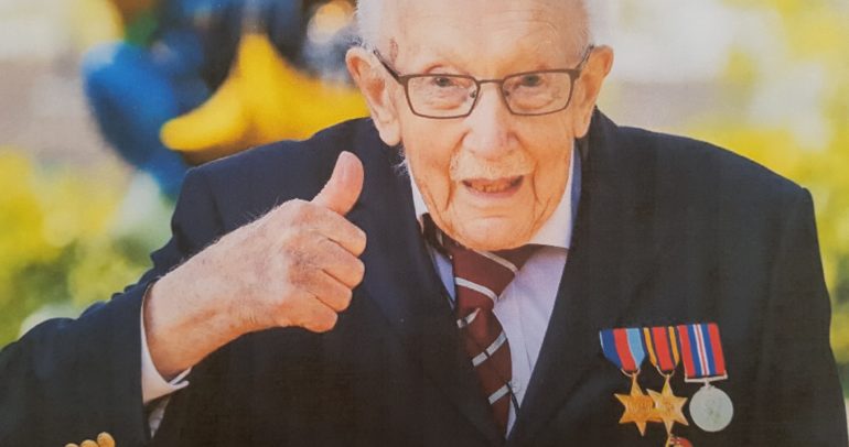 Image for the news article titled RIP Captain Sir Tom Moore – Thank you.