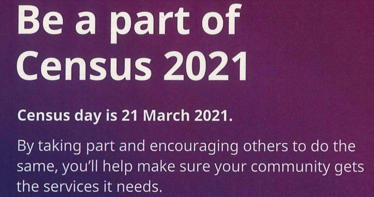 Image for the news article titled Census 2021 – Sunday 21st March