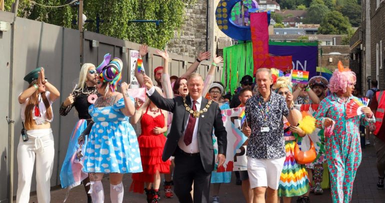 Image for news item: Mayor leads the Parade for Dover “Pop” with Pride