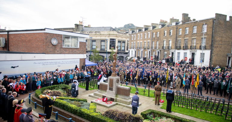 Image for news item: Remembrance Sunday Service and Parade Dover War Memorial – Sunday 13 November 2022