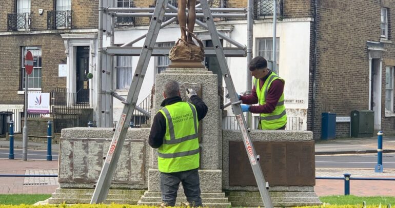 Image for the news article titled PEOPLE OF DOVER WAR MEMORIAL CONSERVATION WORKS