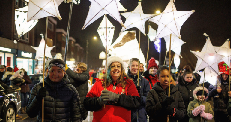 Image for the news article titled Thousands Join for Dover Winter Light Up & Lantern Procession